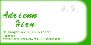 adrienn hirn business card